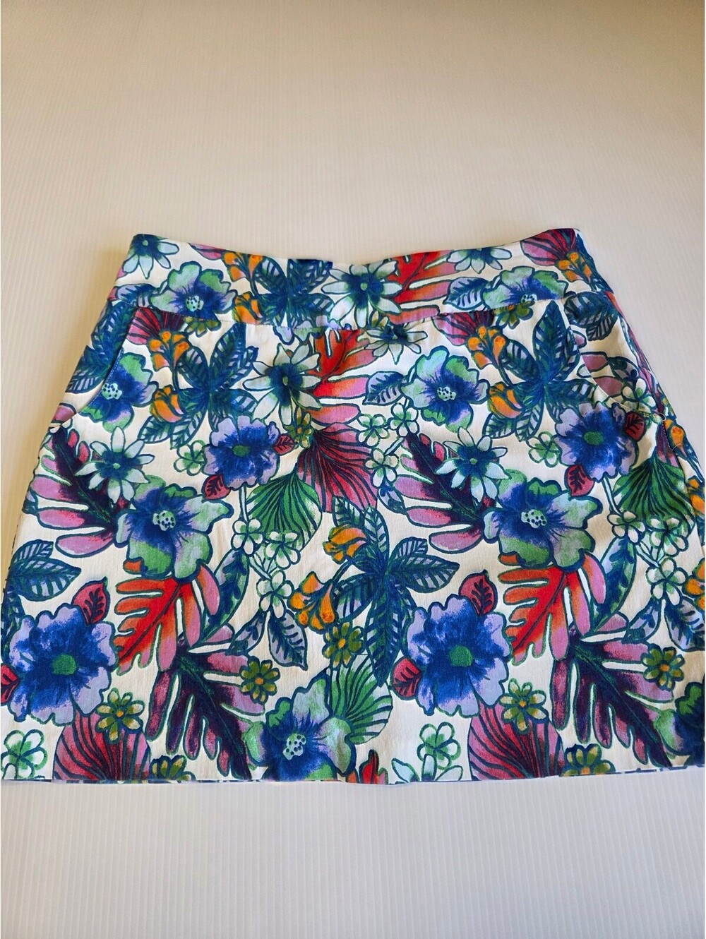 Zac & Rachel Women's Floral Print Skort, Size 8, Rayon Blend